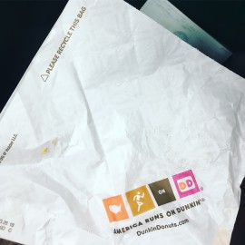 Dunkin Donuts sandwich bags