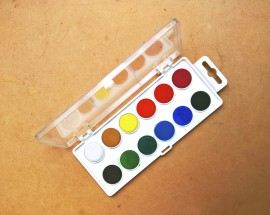 plastic watercolor paint cases