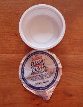 single serve cream cheese containers